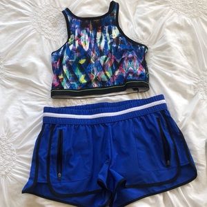 ‼️ 1 DAY SALE- NWOT Athletic Crop/Bra Top + Shorts